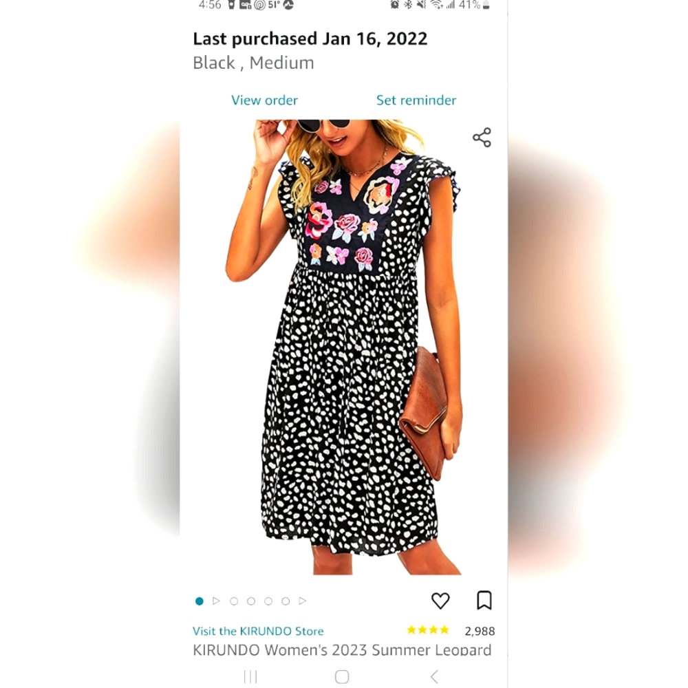 Summer mini dress with embroidery